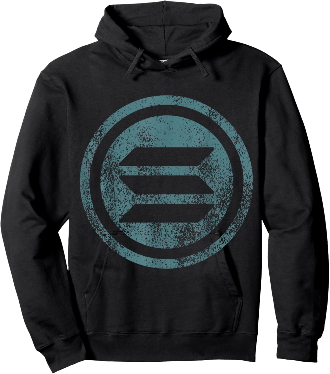Vintage Solana SOL Logo Crypto Blockchain | Solana Hoodie - Hoodie | Black