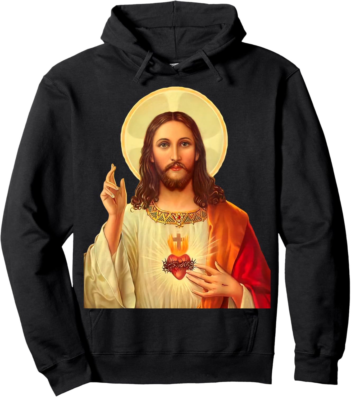 Sacred Heart of Jesus Hoodie - Hoodie | Black
