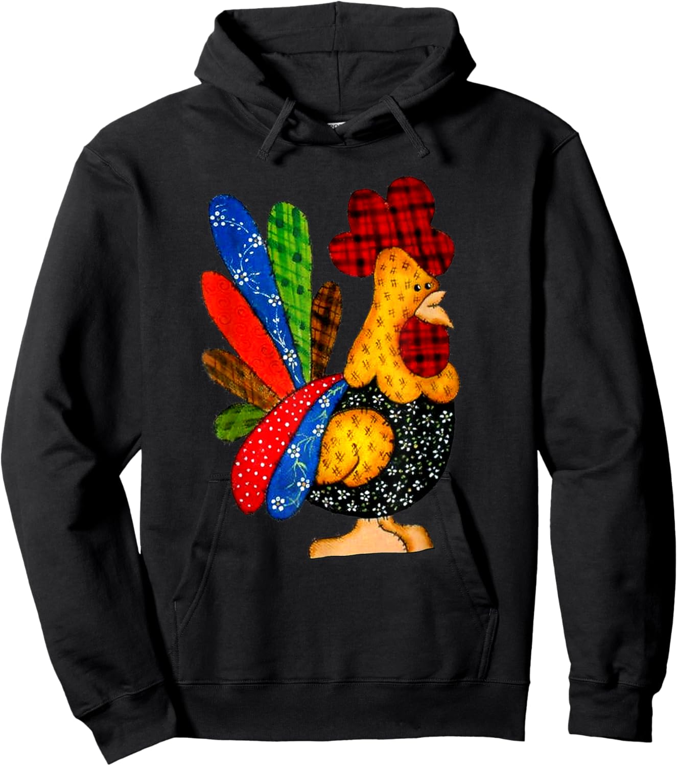 Quilting Chicken Funny Sewing Machine Hoodie - Hoodie | Black