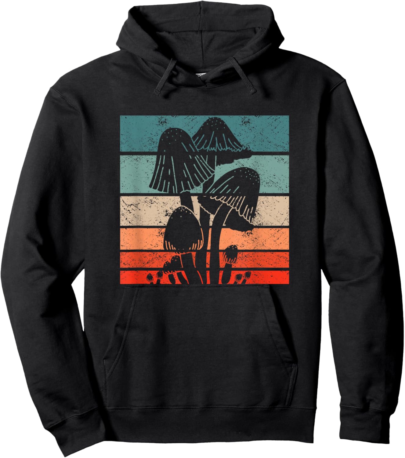 Retro Mushroom Collector Schwammerl - Vintage Mushroom Finder Hoodie - Hoodie | Black