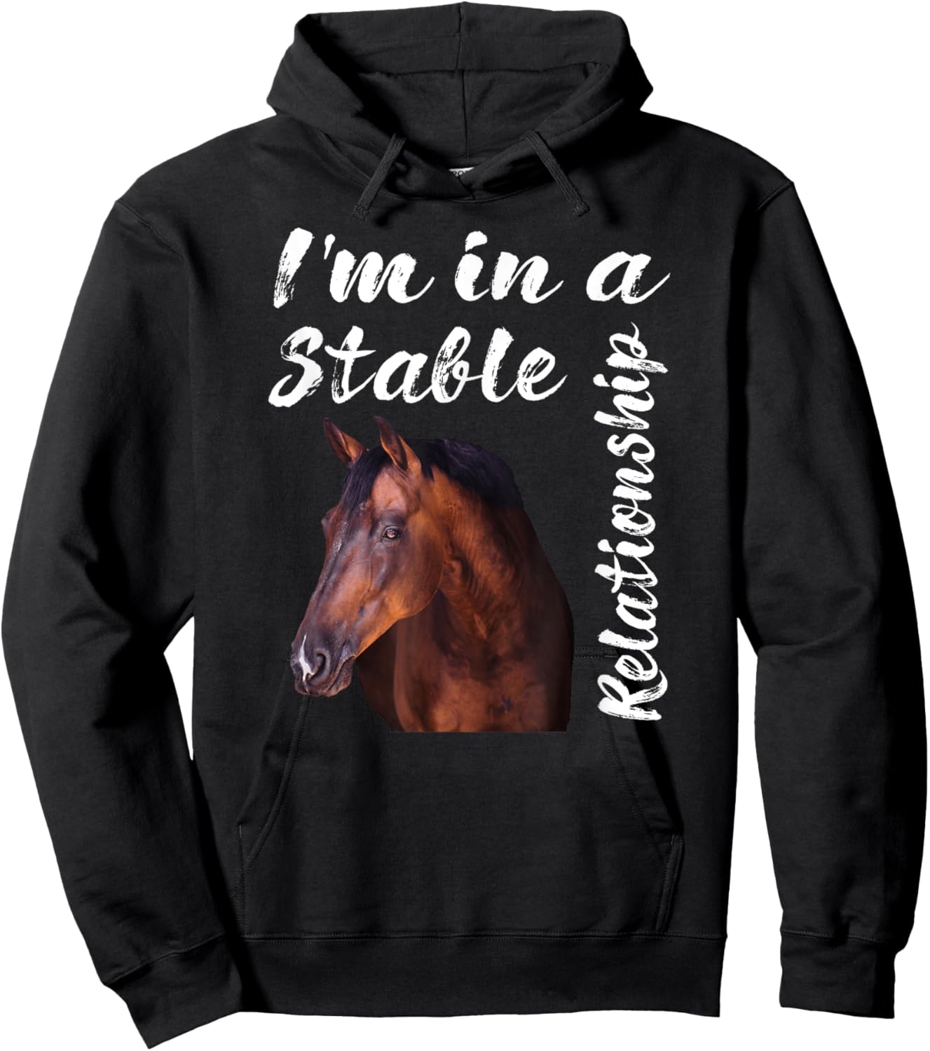 I'm In a Stable Relationship Hoodie - Hoodie | Black