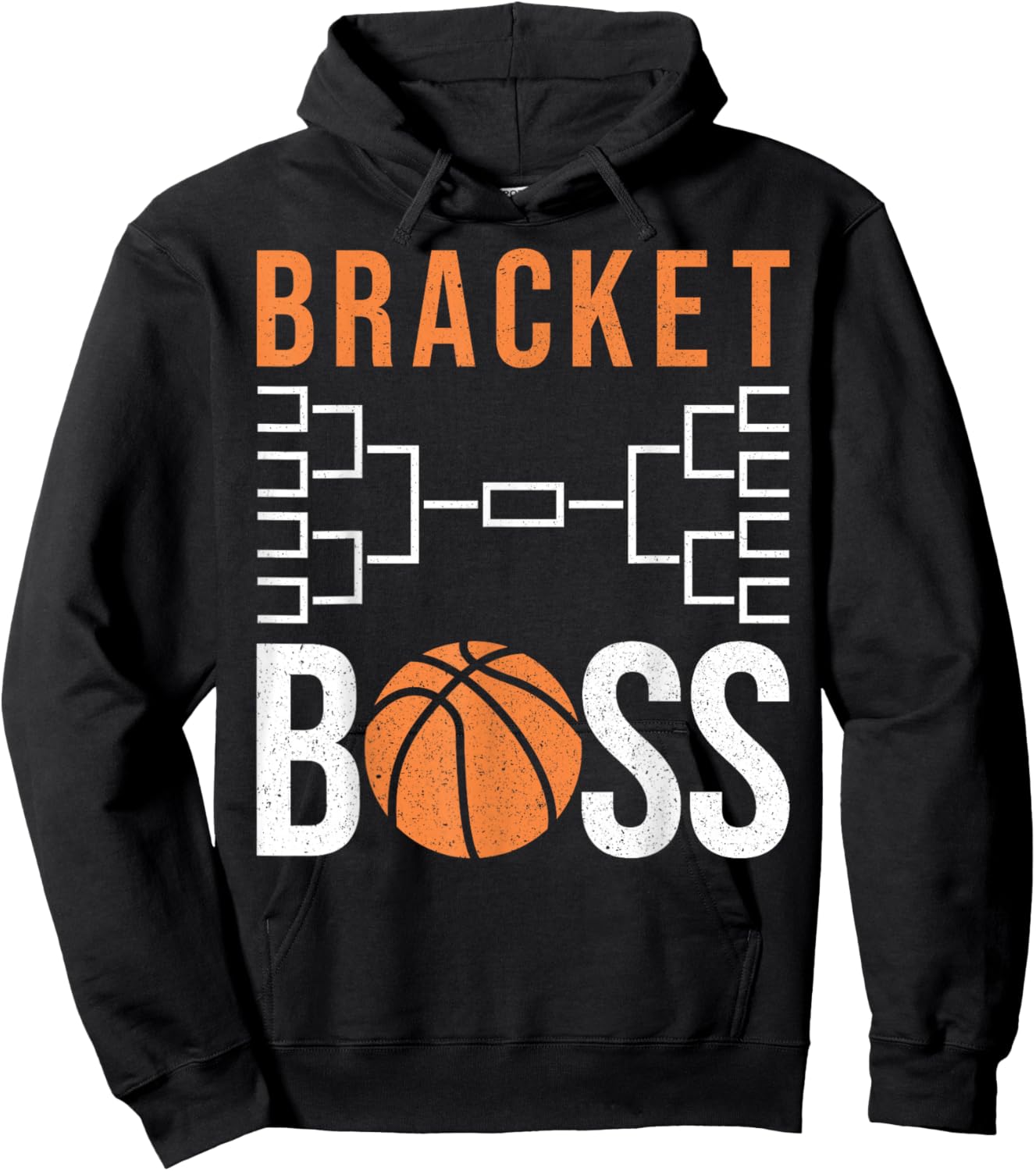 Bracket Boss – Funny College Basketball Tournament Hoodie - Hoodie | Black