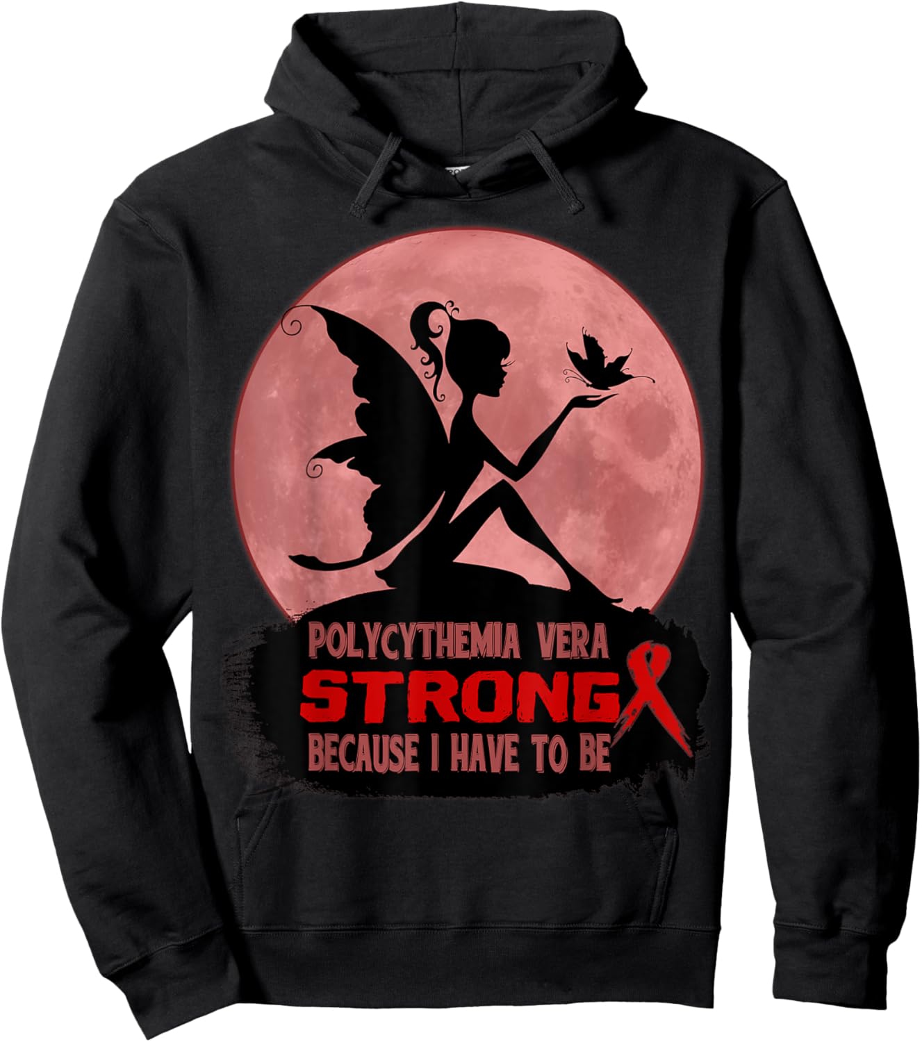 polycythemia vera Awareness designs -Adults Black Short Sleeve Modern Classic Small Hoodie - Hoodie | Black