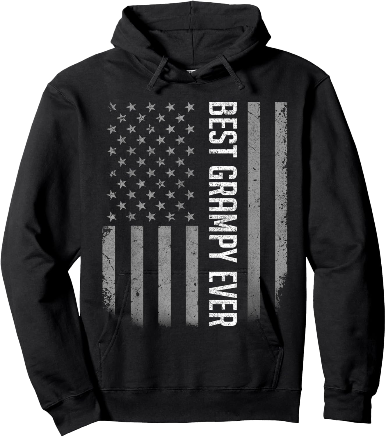 Best Grampy Ever American Flag Shirt Gifts for Father's Day Hoodie - Hoodie | Black