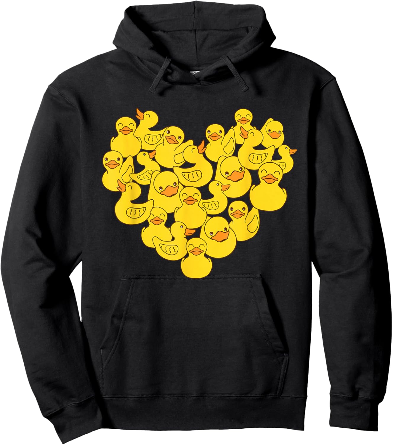 Duck Heart Symbol Love - Duck Lover Hoodie - Hoodie | Black