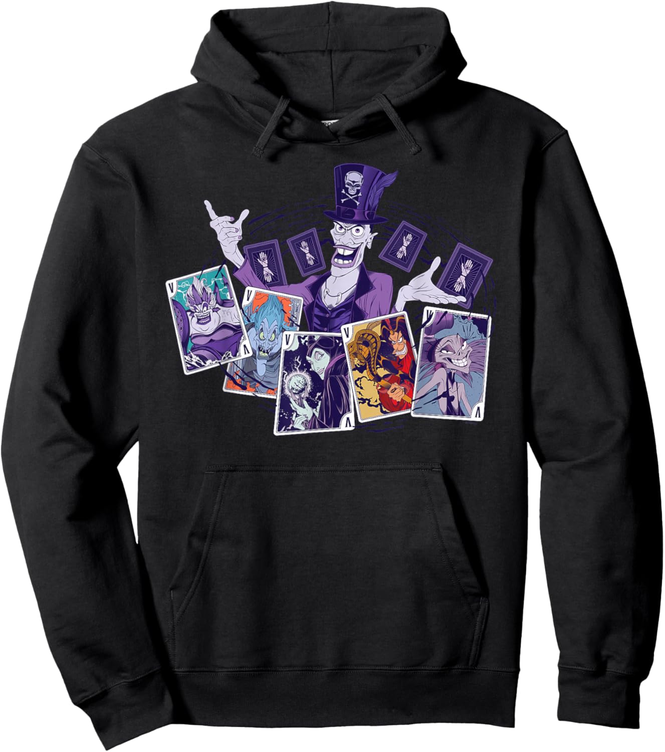 Disney Villains Dr. Facilier Playing Cards Hoodie - Hoodie | Black
