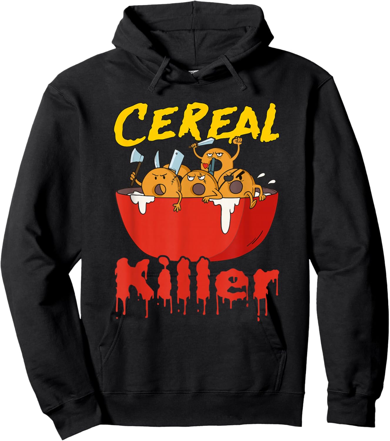 Serial Killer Parody Cereal Killer Hoodie - Hoodie | Black