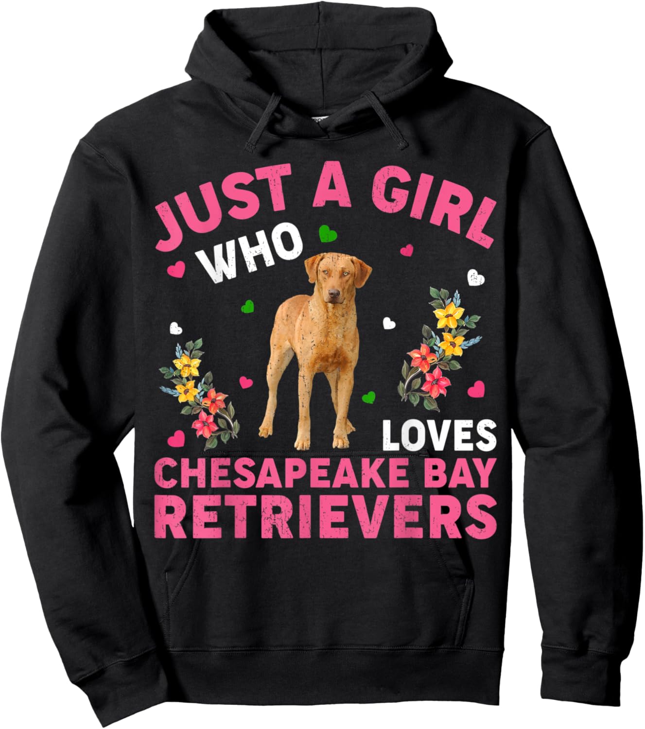 Dog Lover Just A Girl Who Loves Chesapeake Bay Retrievers Hoodie - Hoodie | Black