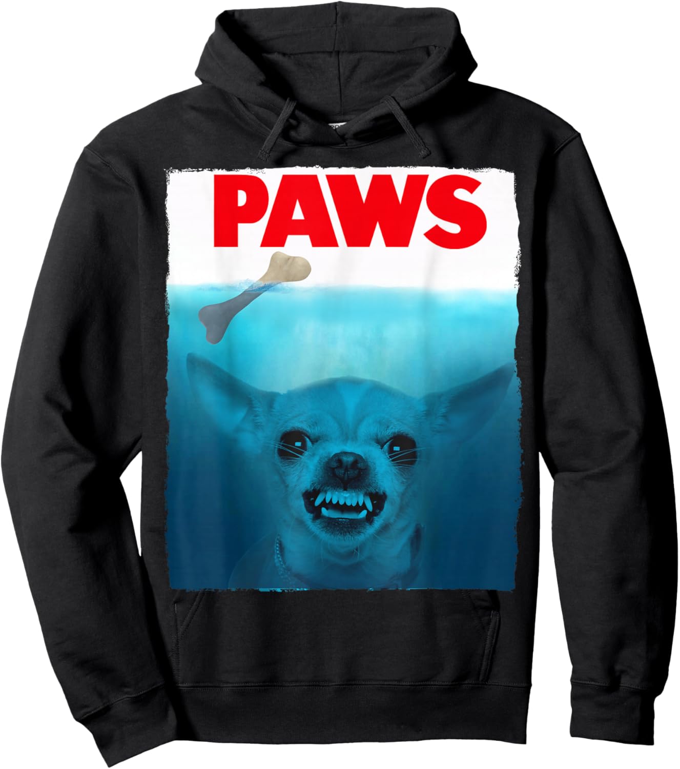 Chihuahua Dog Paws Cute Movie Poster Pet Funny Hoodie - Hoodie | Black