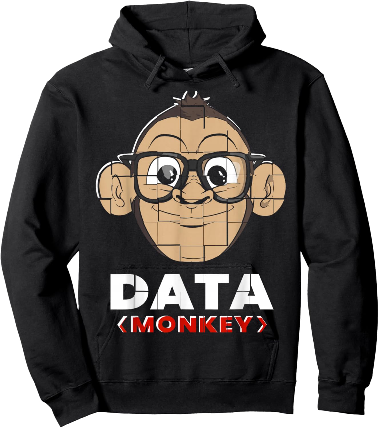 Data Monkey Data Evaluator Code Programmer Hoodie - Hoodie | Black