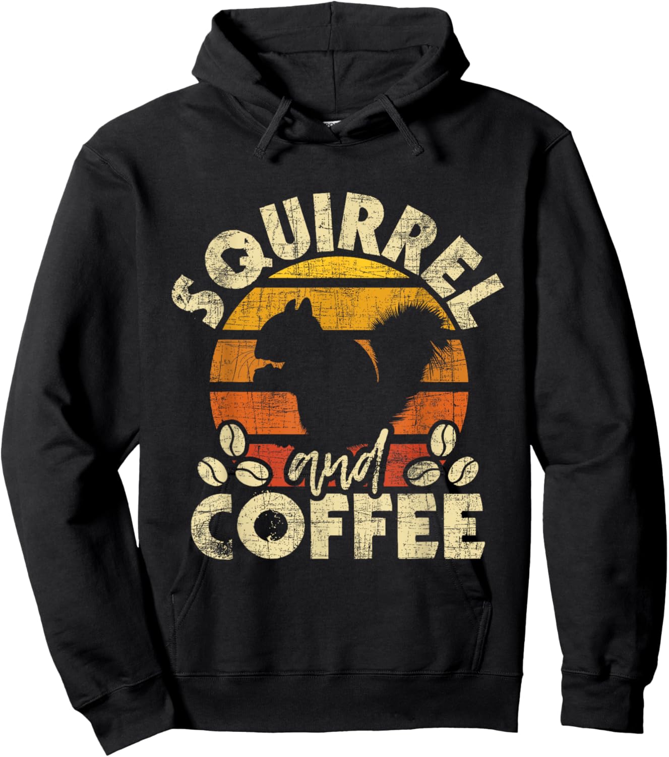 Squirrel And Coffee - Squirrel Lover Whisperer Animal Lover Hoodie - Hoodie | Black