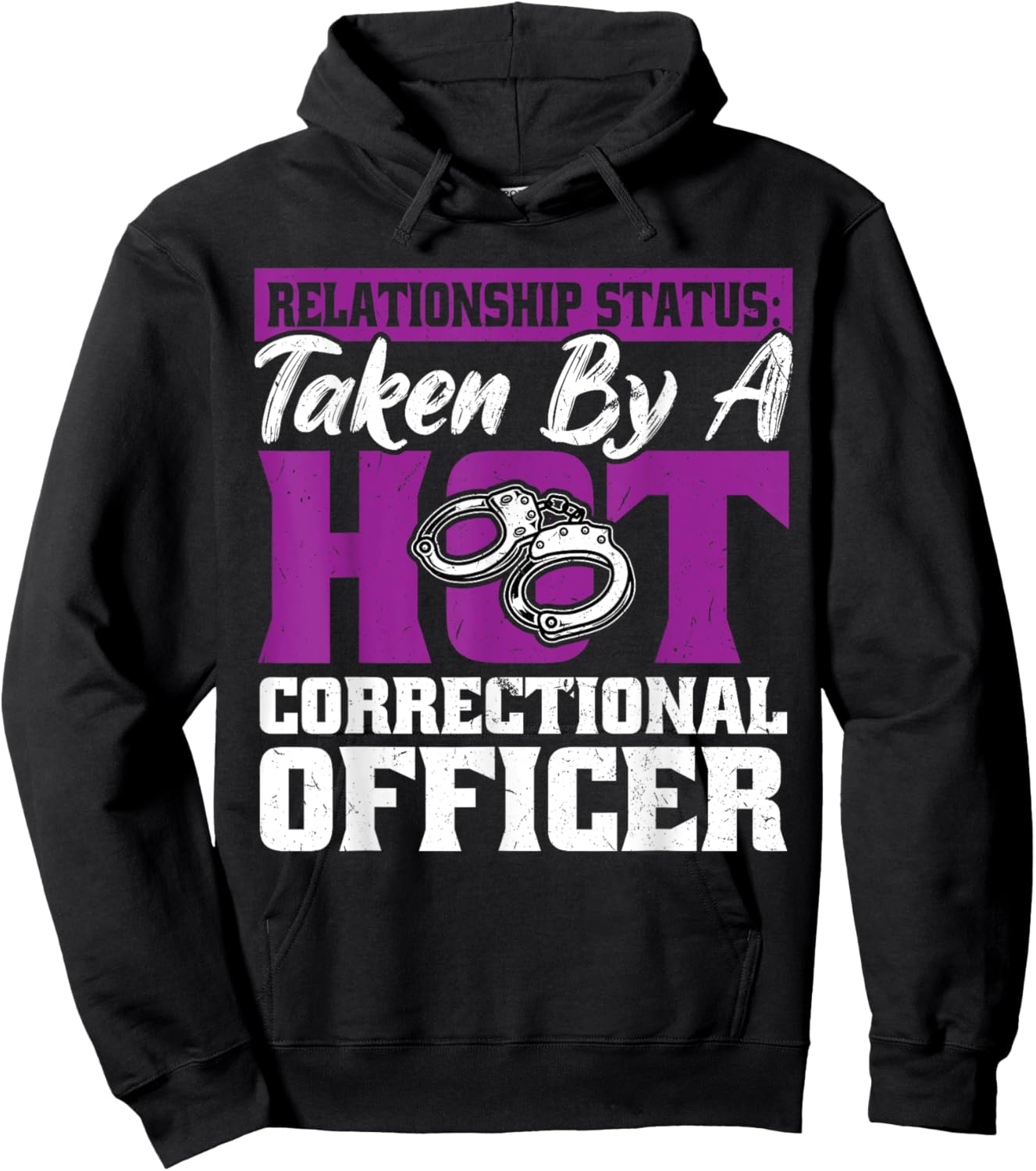 Wife or Girlfriend Of A Corrections Officer Hoodie - Hoodie | Black