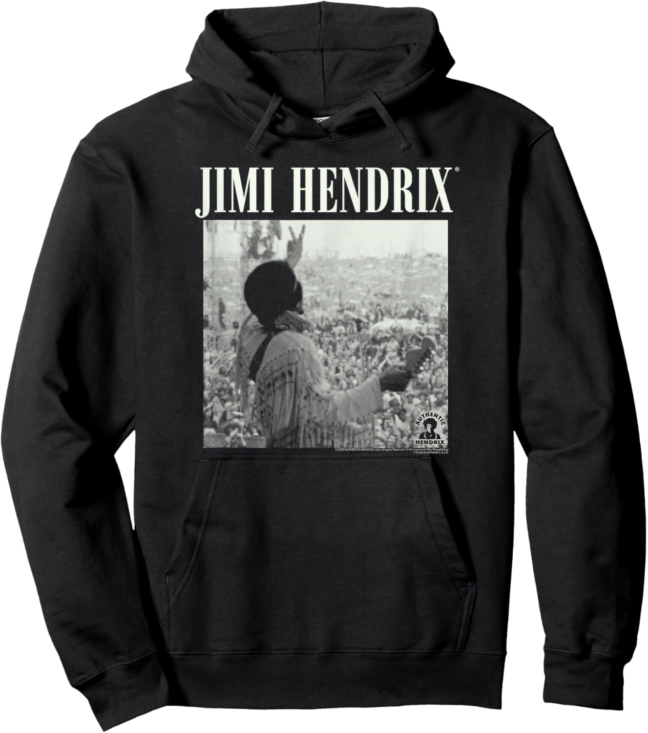 Jimi Hendrix Live at Woodstock Hoodie - Hoodie | Black