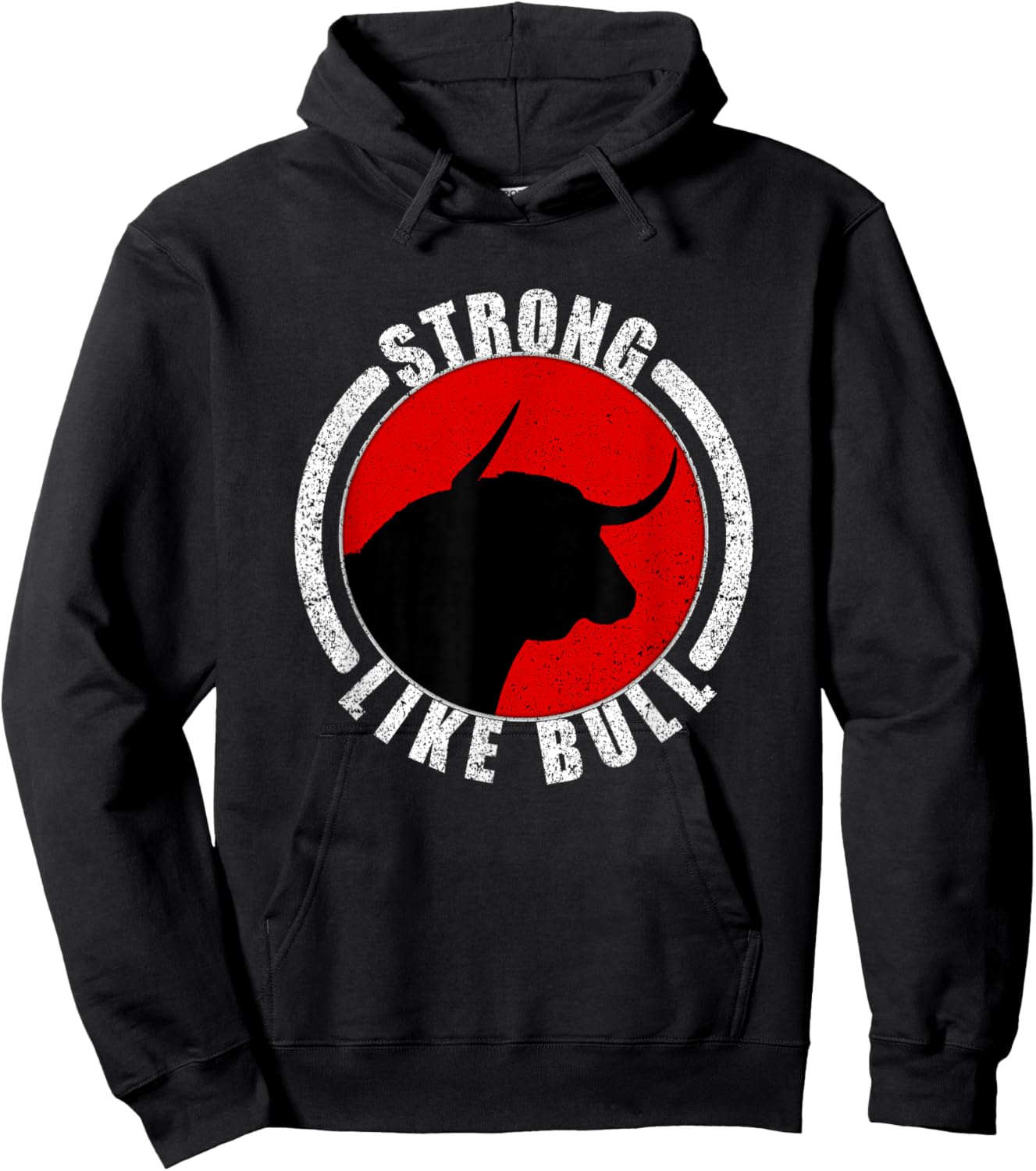 Strong Like Bull Bodybuilding & Power Lifting Hoodie - Hoodie | Black