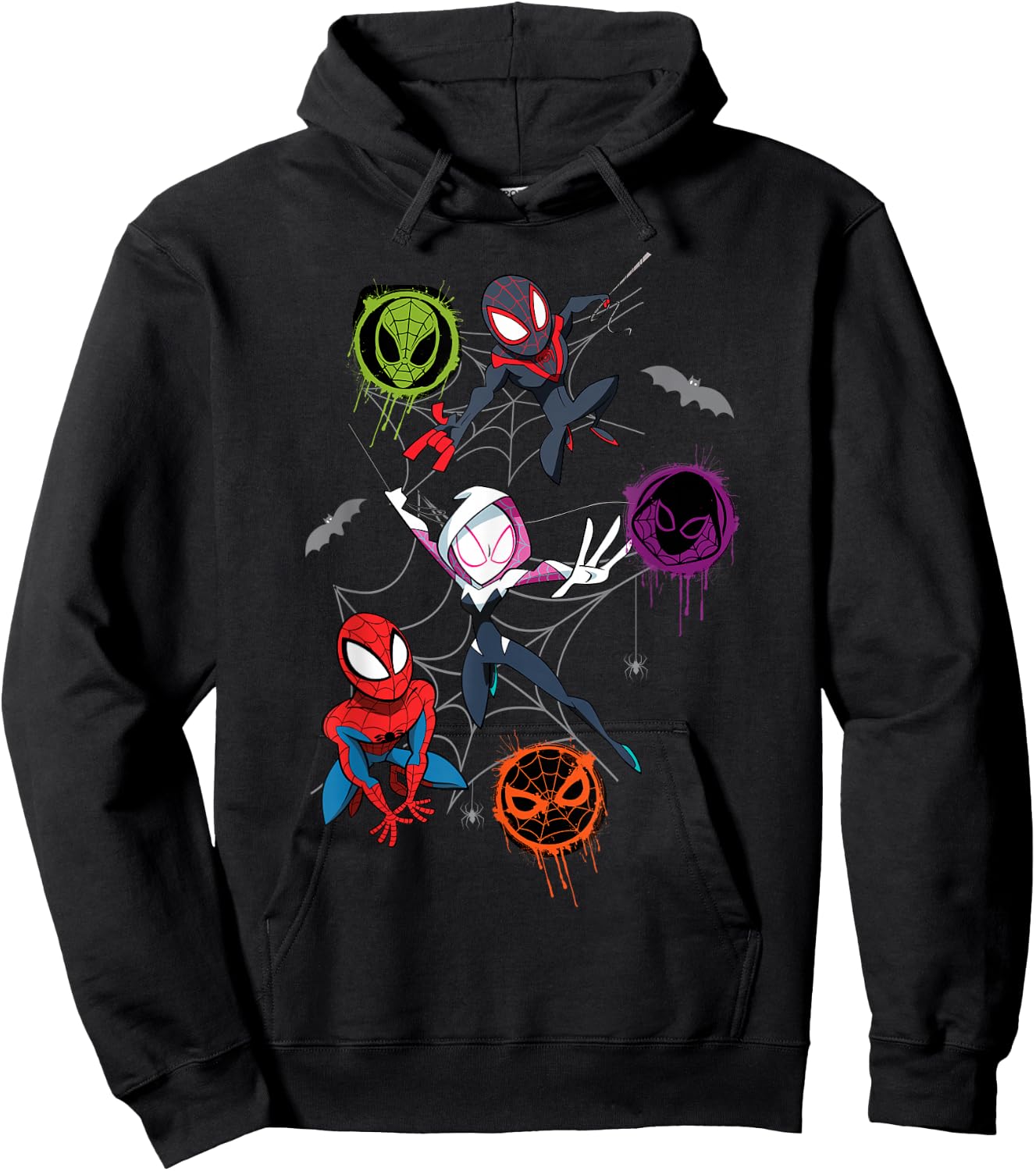 Marvel Spider-Man and Spider-Verse Pals Halloween Adventure Small Hoodie - Hoodie | Black