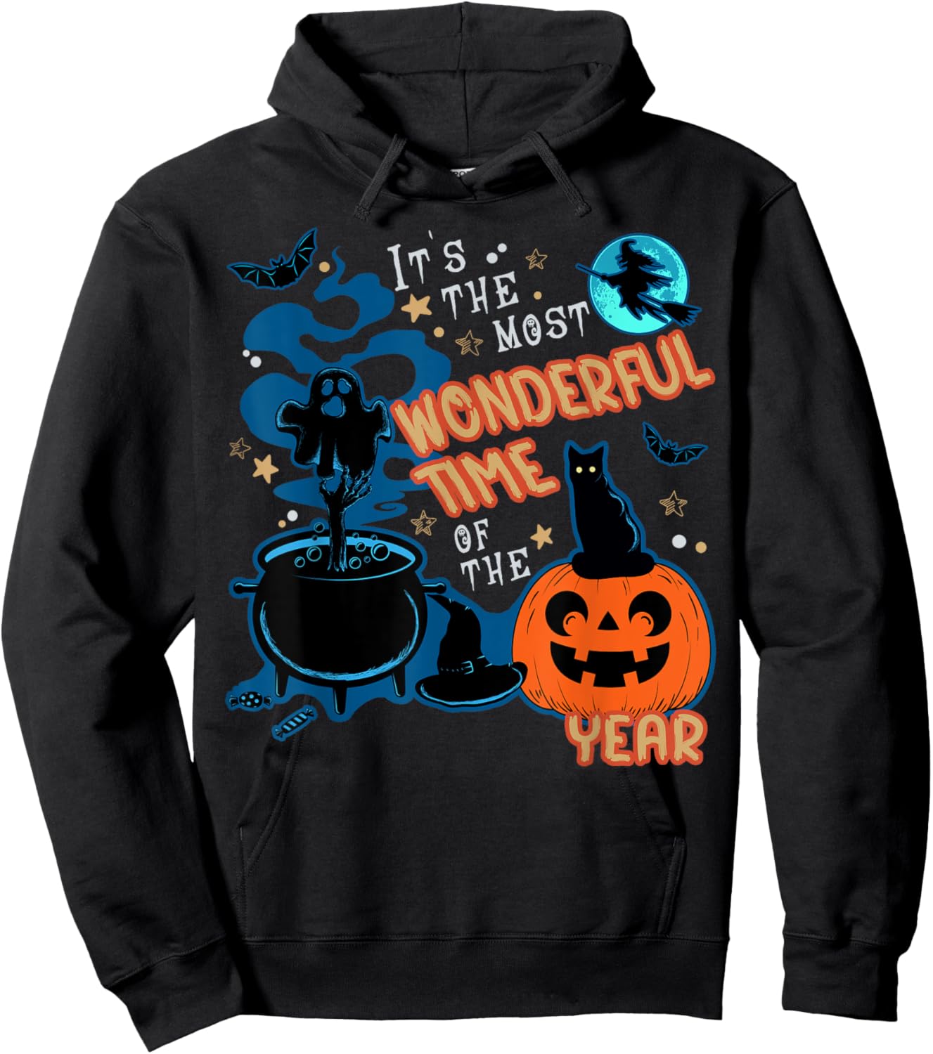 Halloween It's the Most Wonderful Time of the Year Halloween Hoodie - Hoodie | Black