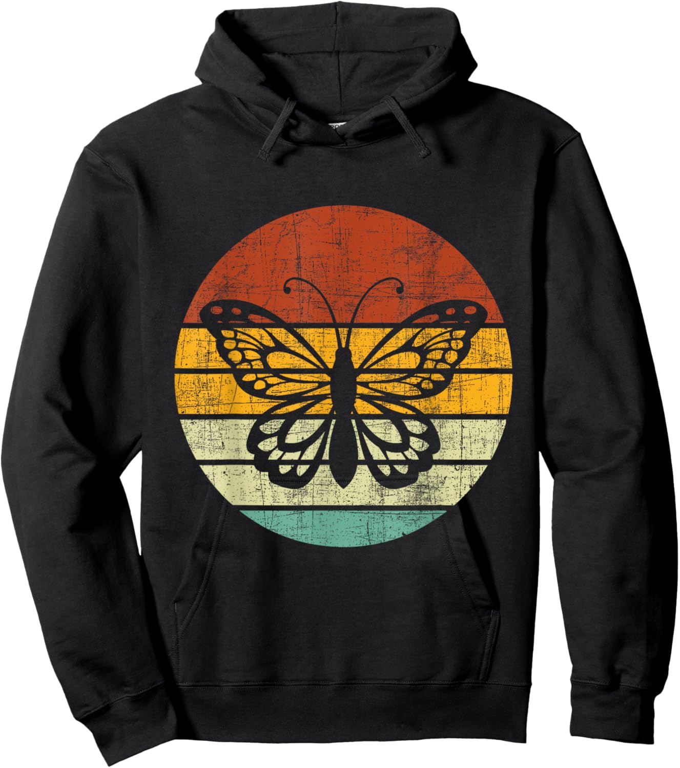 Retro Butterfly Lover - Entomology Lepidopterist Butterflies Hoodie - Hoodie | Black