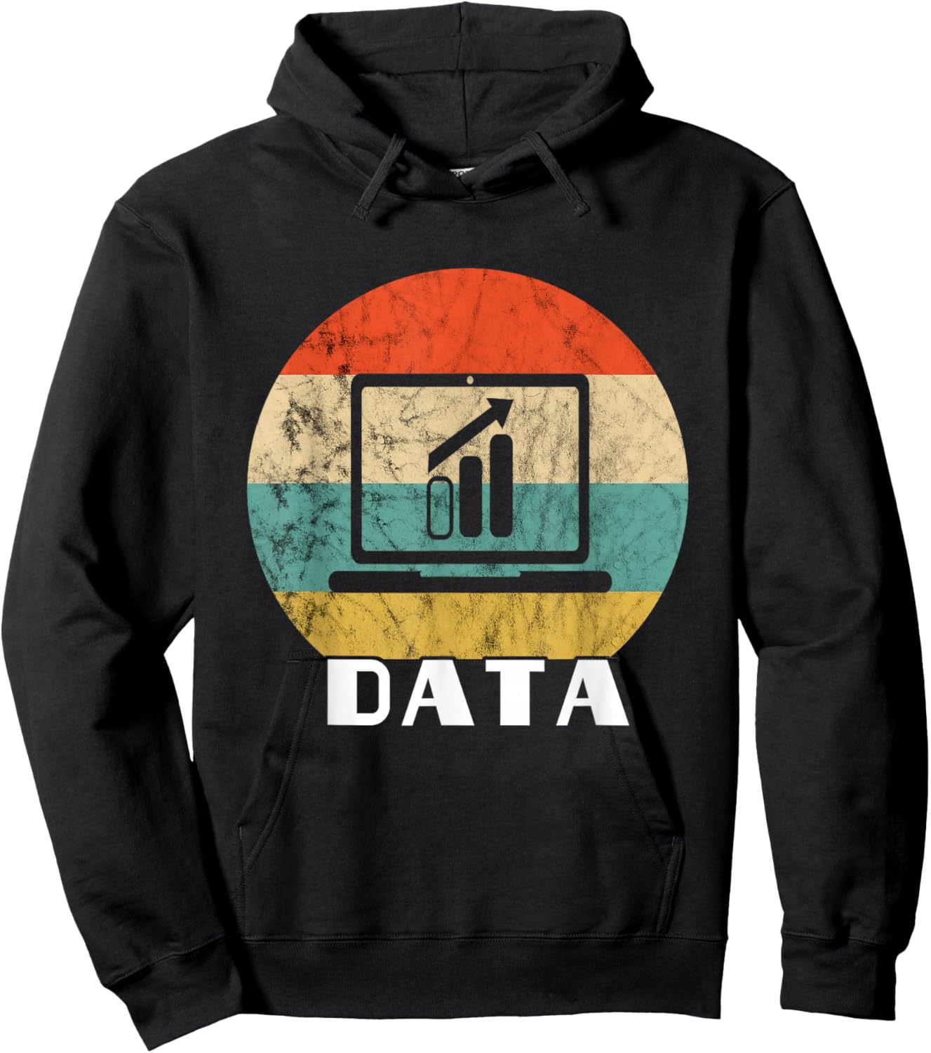 Data Analyst Retro Vintage Digital Data Analysis Software Hoodie - Hoodie | Black