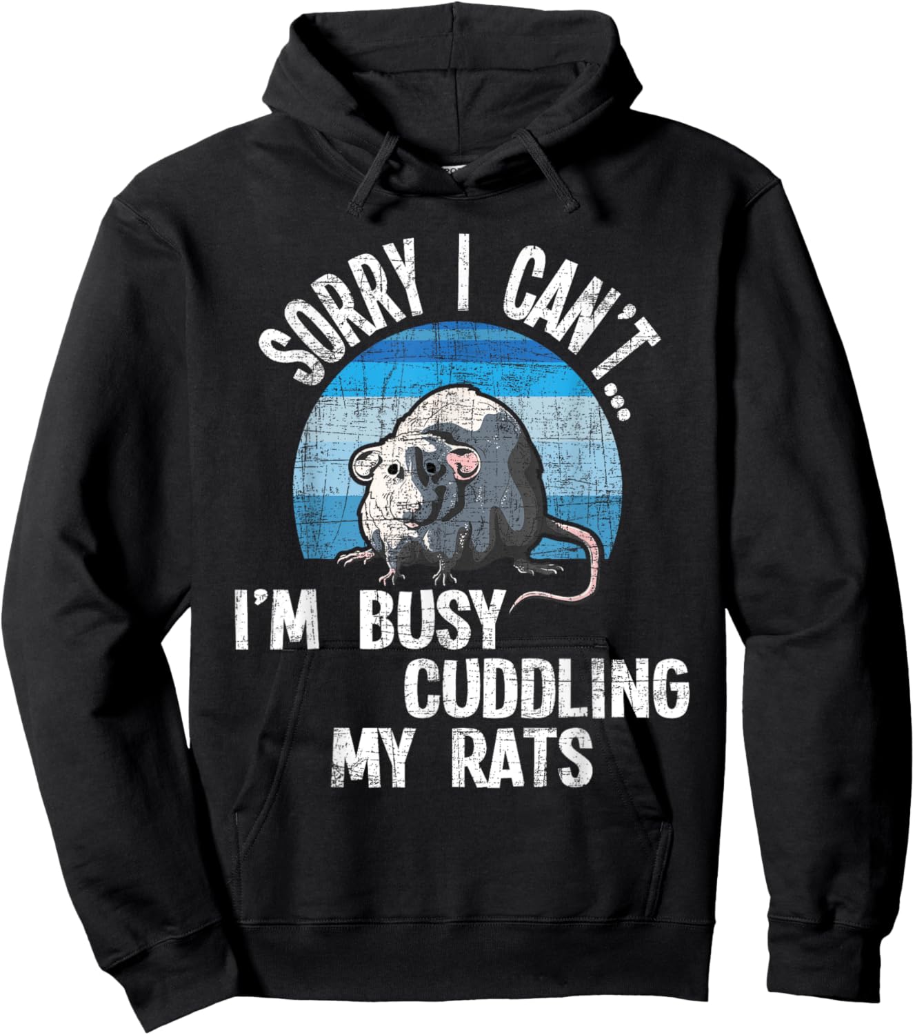 I'm Busy Cuddling My Rats - Rodent Lover Rat Owner Hoodie - Hoodie | Black