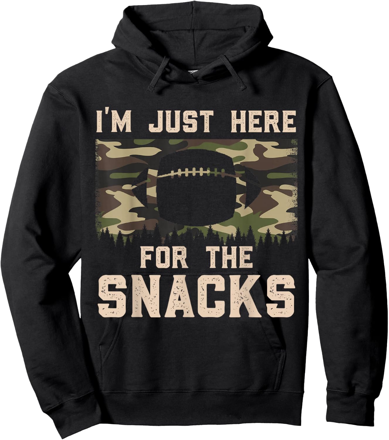 Football Camouflage Gift College Team Coach Camo Hoodie - Hoodie | Black
