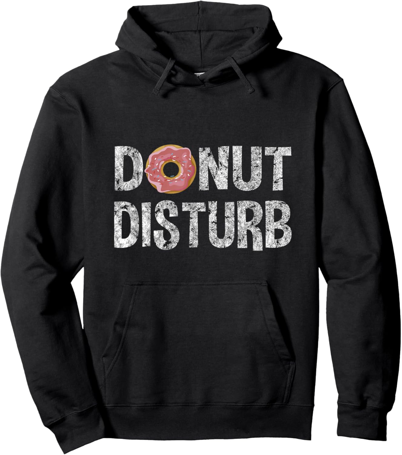 Donut Disturb - Funny Snack Fitness Doughnut Hoodie - Hoodie | Black