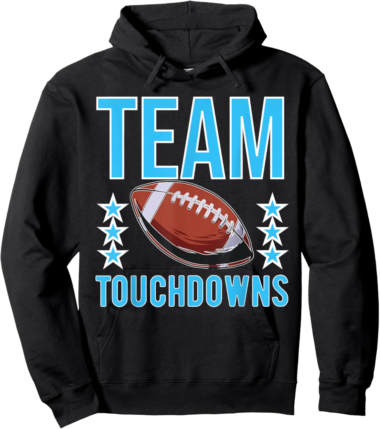 Cute Team Touchdowns gender reveal for mom and dad Hoodie - Hoodie | Black