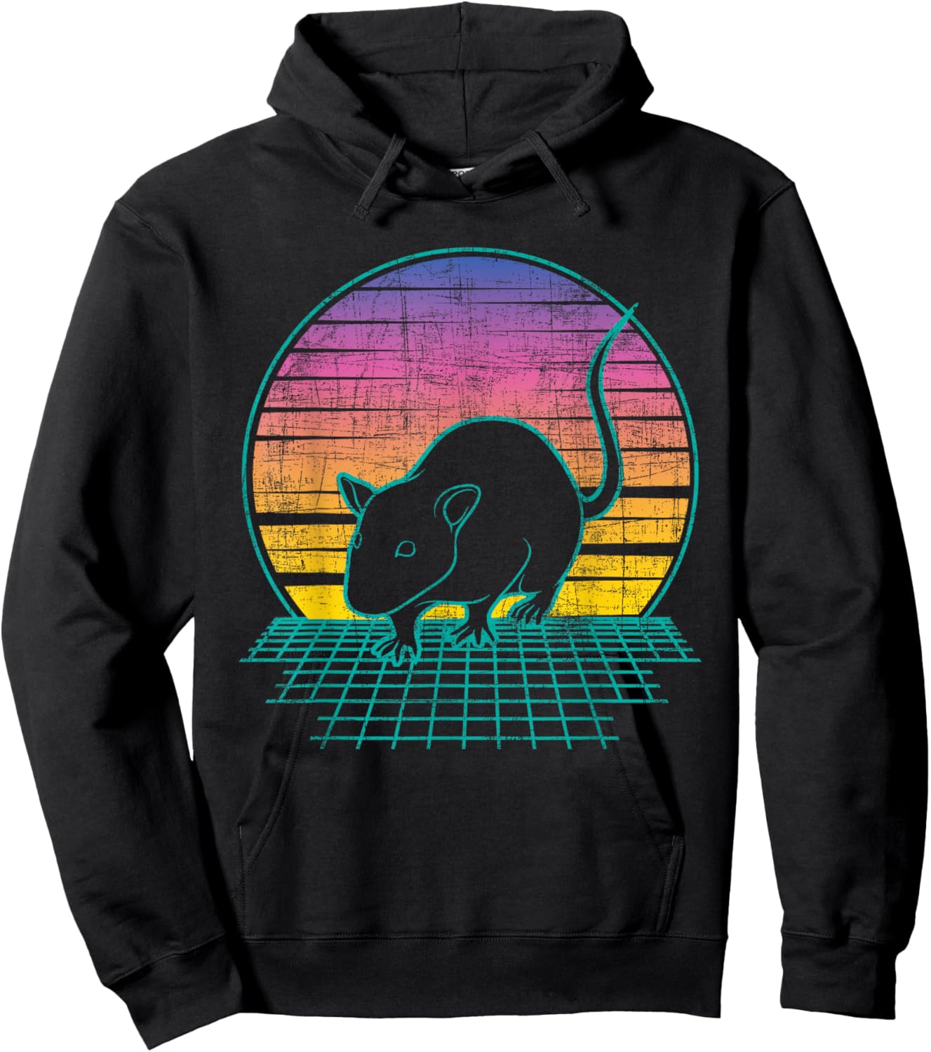 Vintage Rat - Rodent Lover Rat Owner Hoodie - Hoodie | Black
