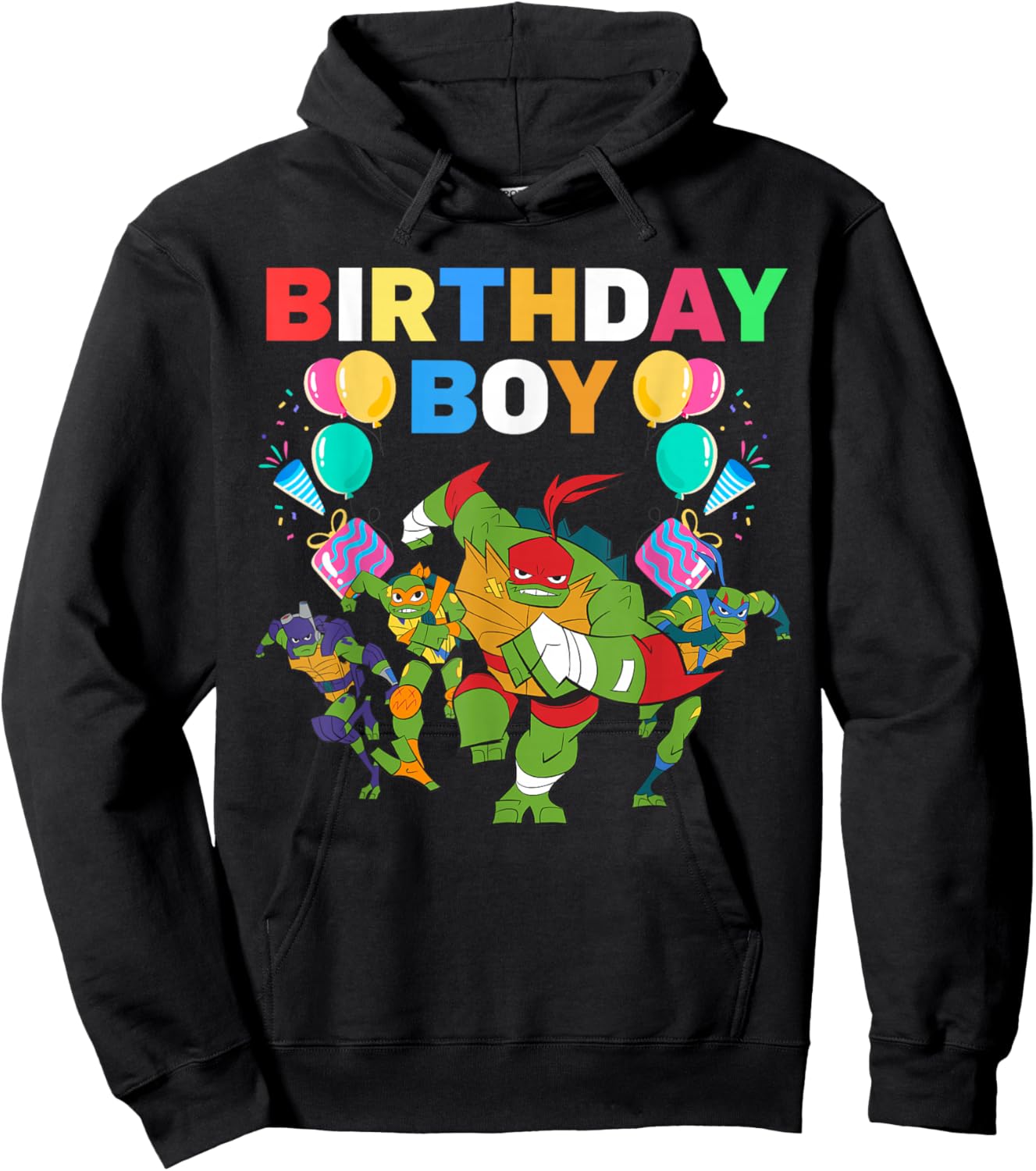 Teenage Mutant Ninja Turtles Birthday Boy Celebration Gift Hoodie - Hoodie | Black