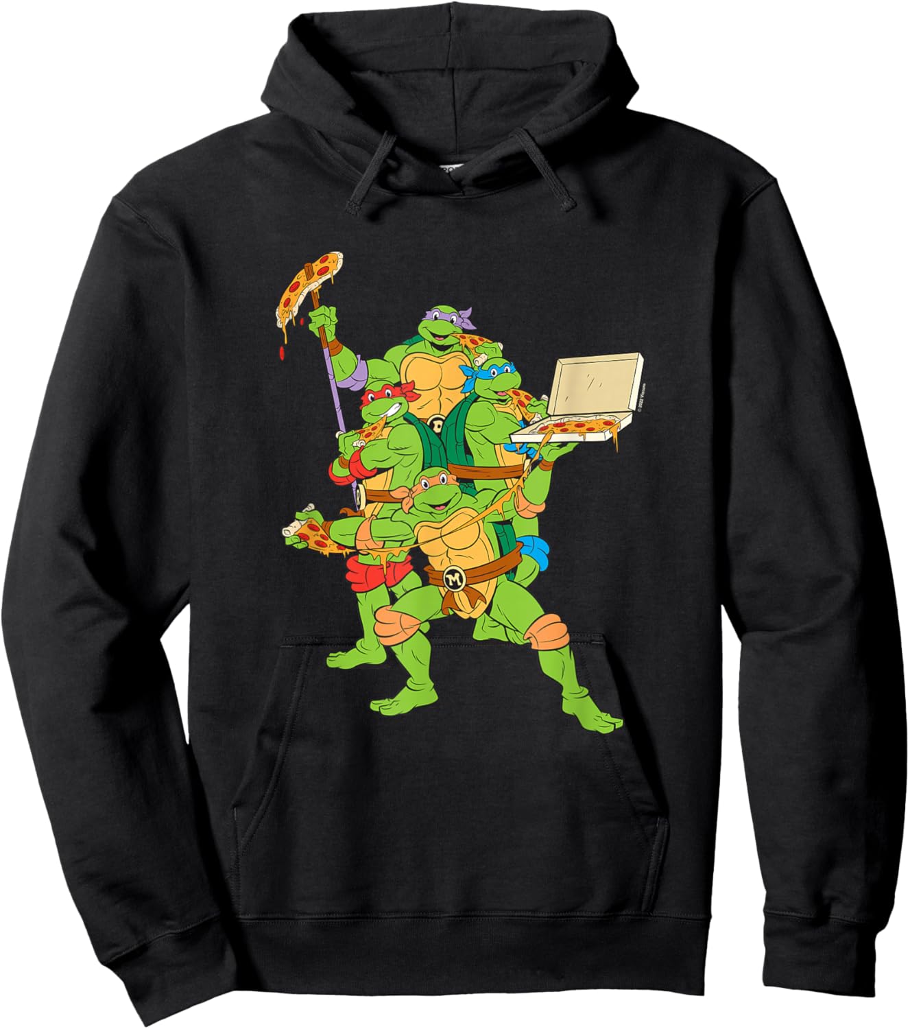 Teenage Mutant Ninja Turtles Pizza Party Hoodie - Hoodie | Black