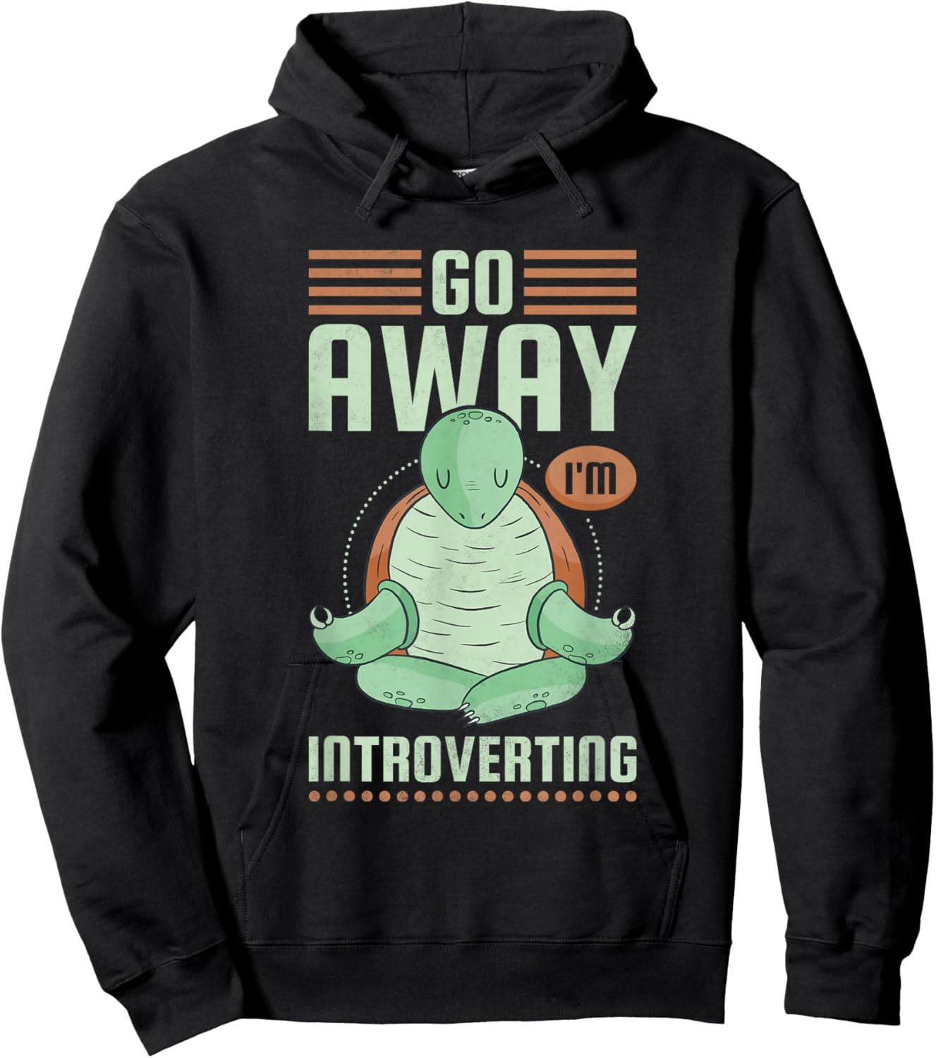 Go Away I'm Introverting, Introvert Hoodie - Hoodie | Black