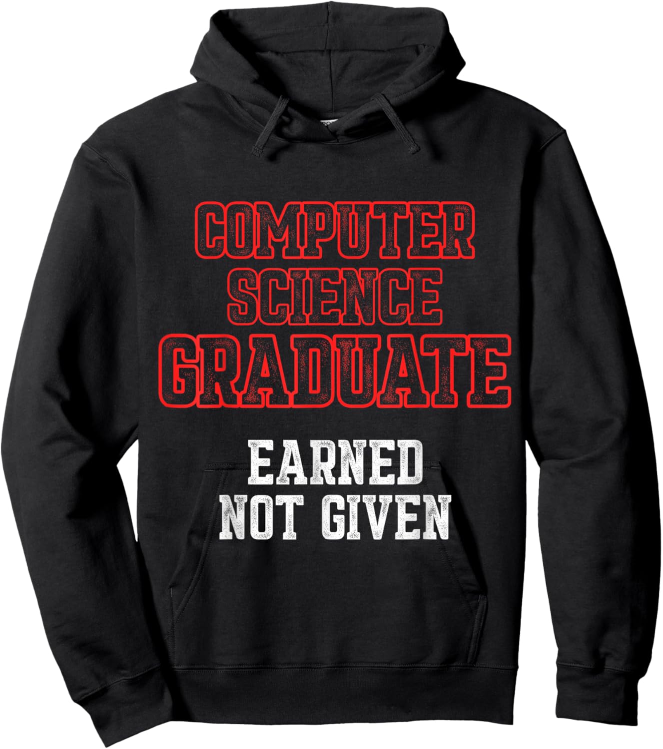 Computer Science IT Graduate Earned Graduation Hoodie - Hoodie | Black