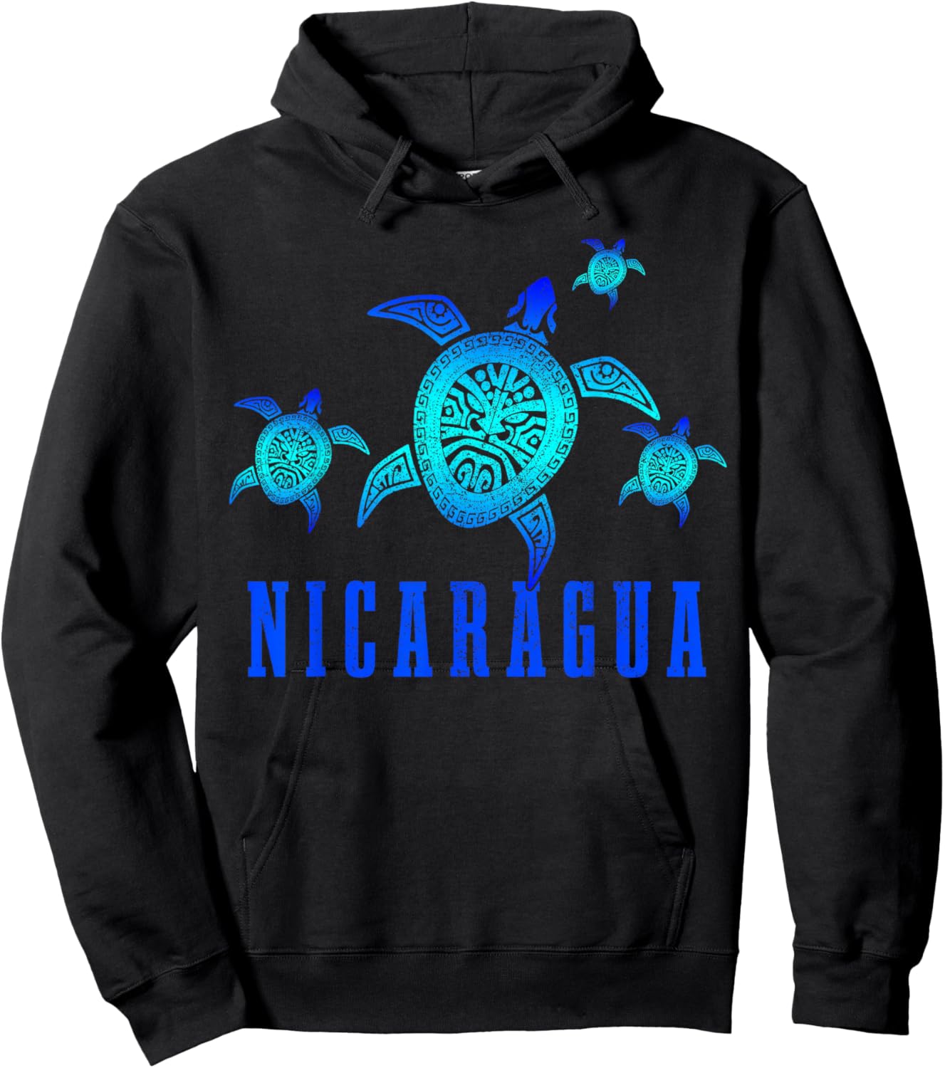 Nicaragua Sea Turtles Scuba Diving Diver Souvenir Hoodie - Hoodie | Black