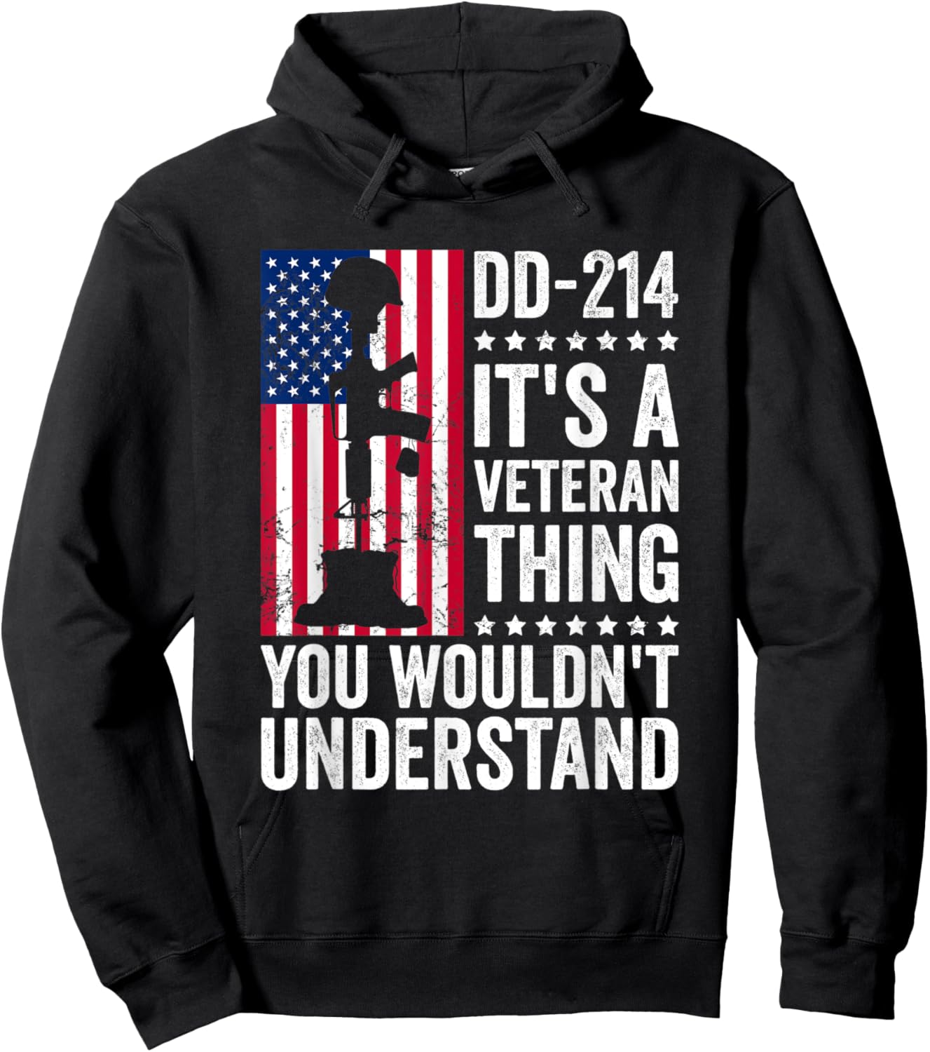 DD-214 It's A Veteran Thing You Wouldn't Understand Hoodie - Hoodie | Black