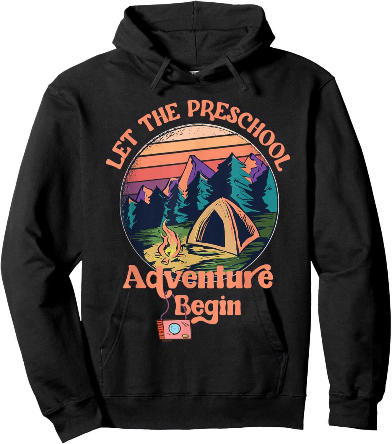 Let The Preschool Adventure Begin Back to School Teacher Hoodie - Hoodie | Black