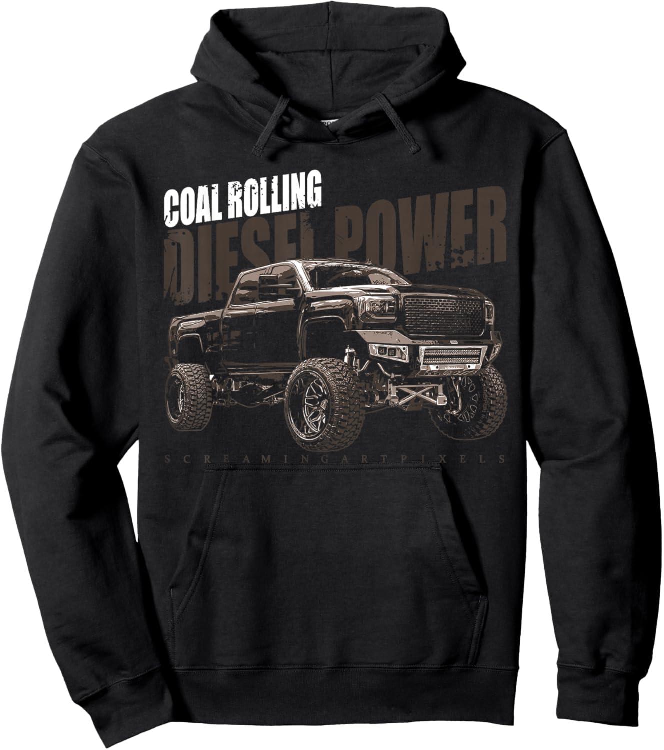 Diesel Power Coal Rolling Turbo Diesel Truck Hoodie - Hoodie | Black