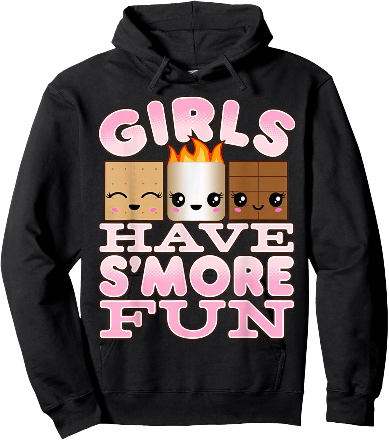 Smores Camping Shirts For Girls Have S'more Fun Hoodie - Hoodie | Black