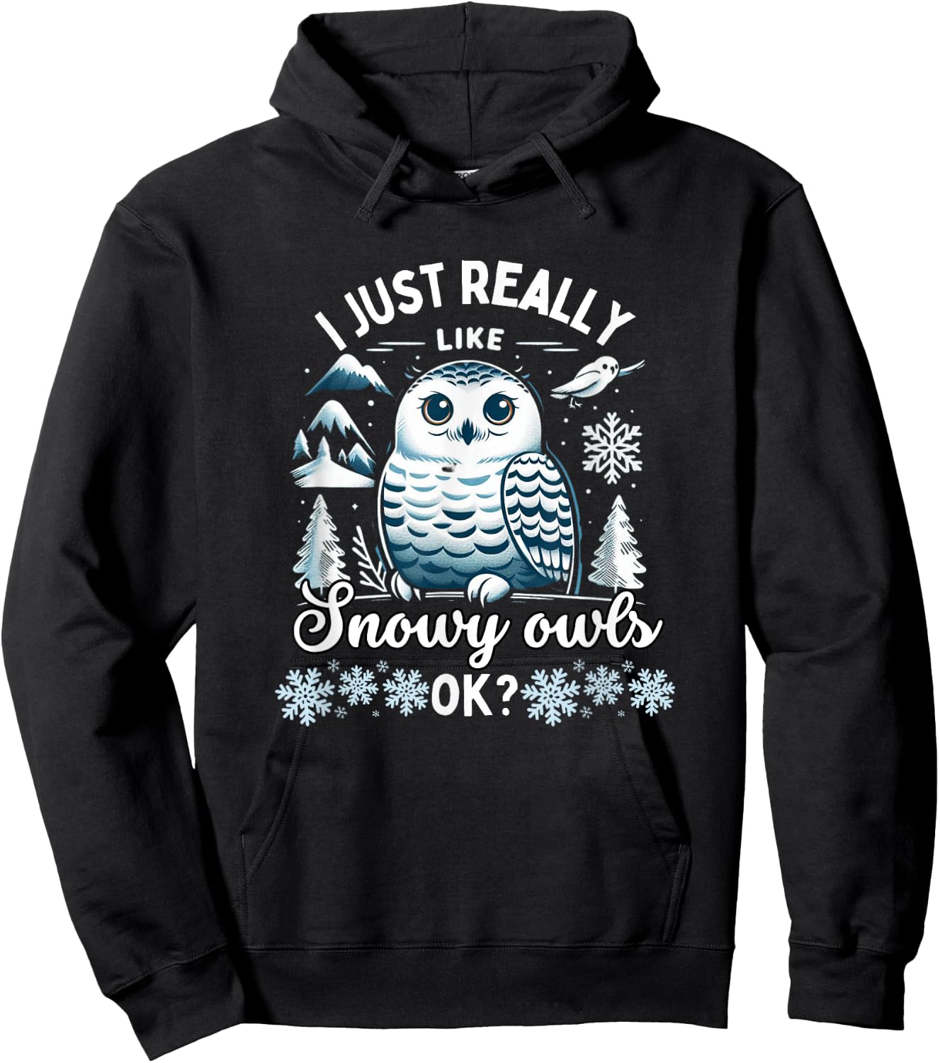 Snowy Owl Lover Snowy Owls Hoodie - Hoodie | Black