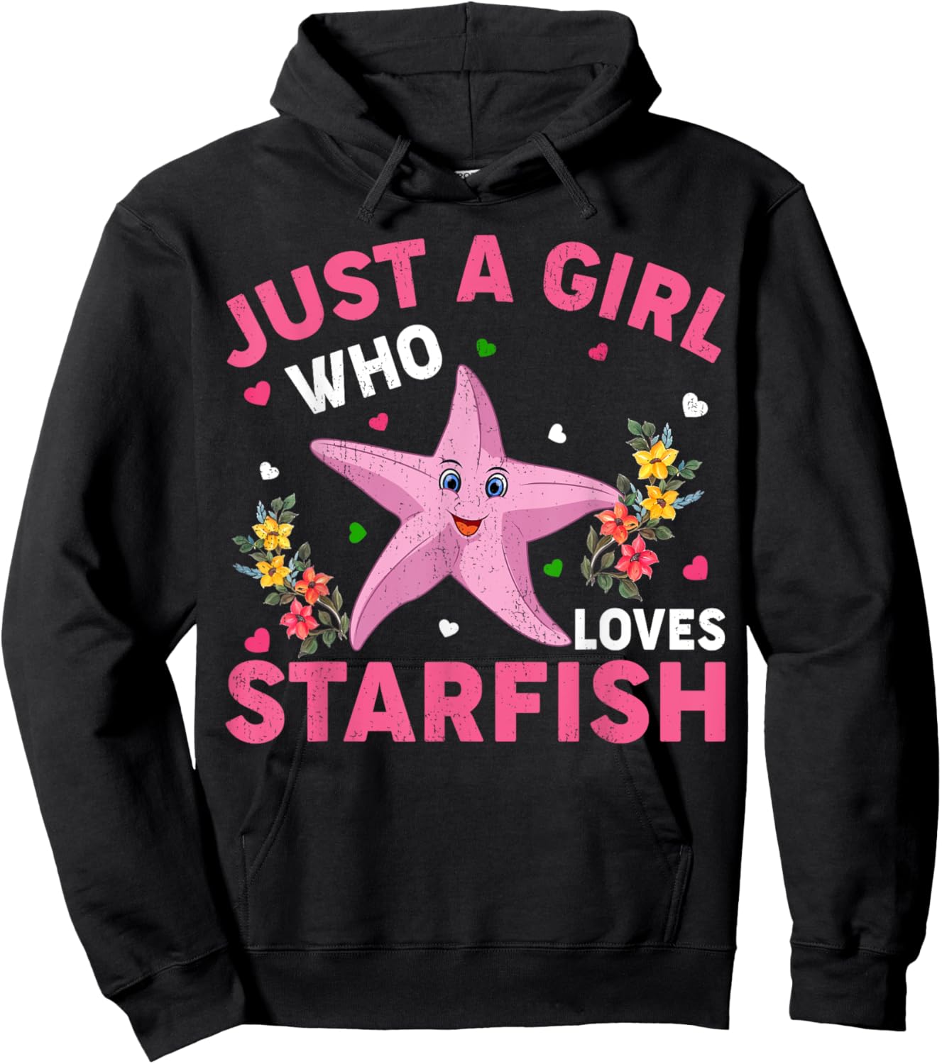 Starfish Lover Just A Girl Who Loves Starfish Hoodie - Hoodie | Black