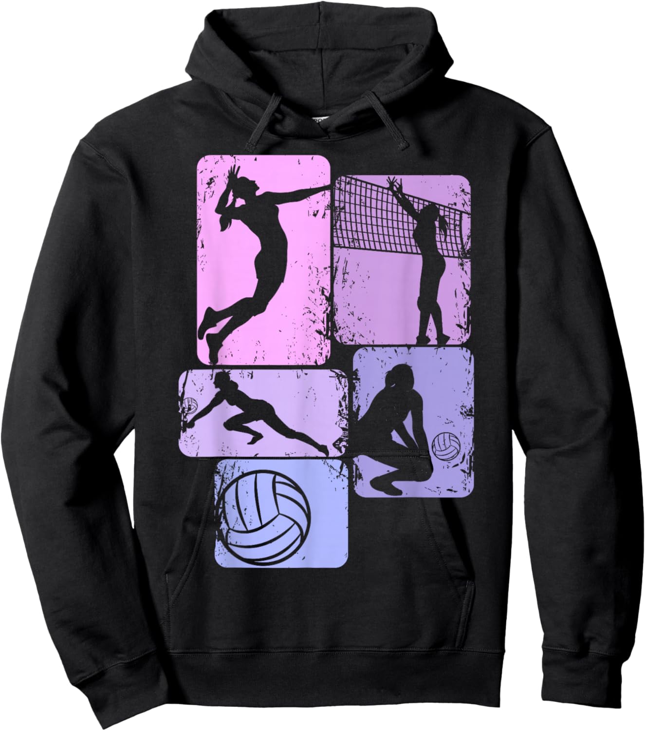 Volleyball Girls Volleyballer Women Hoodie - Hoodie | Black