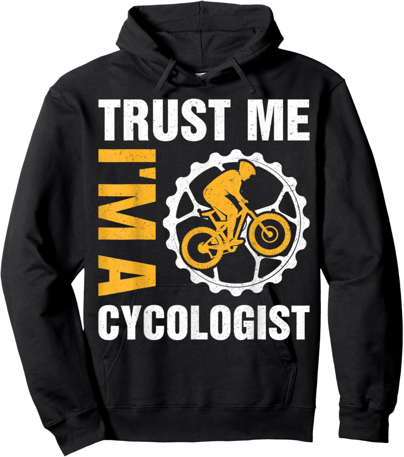 Trust me I'm a Cycologist Funny Cycling Hobby Lovers Hoodie - Hoodie | Black