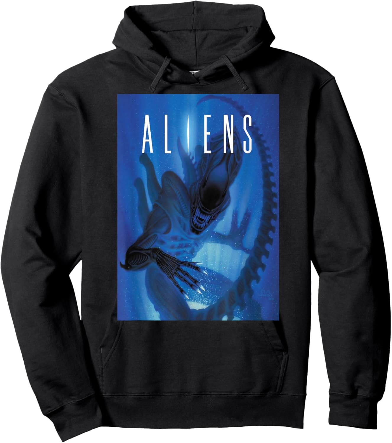 Aliens Xenomorph Blue Light Hoodie - Hoodie | Black