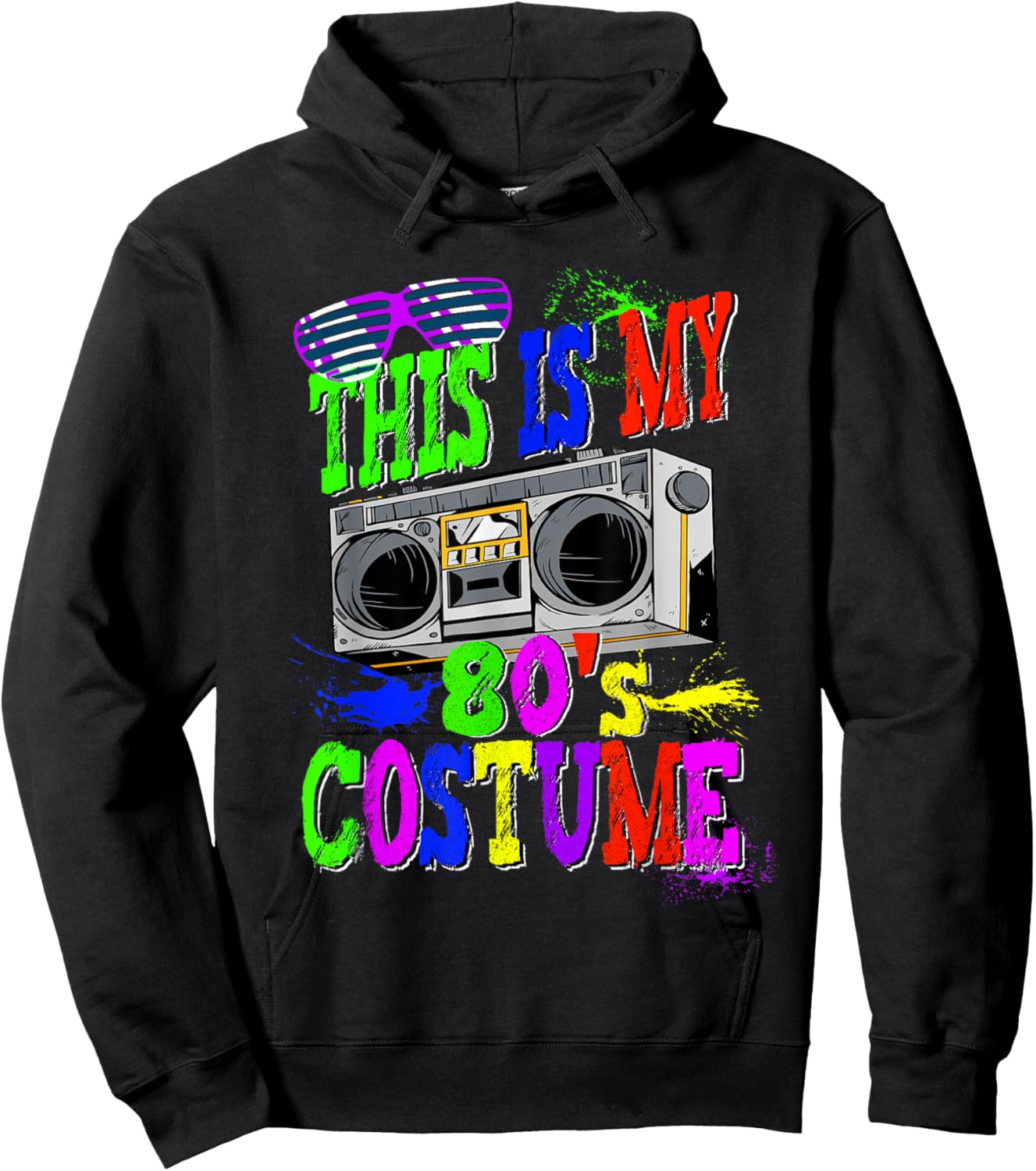 This Is My 80s Costume 80s Party Hoodie - Hoodie | Black