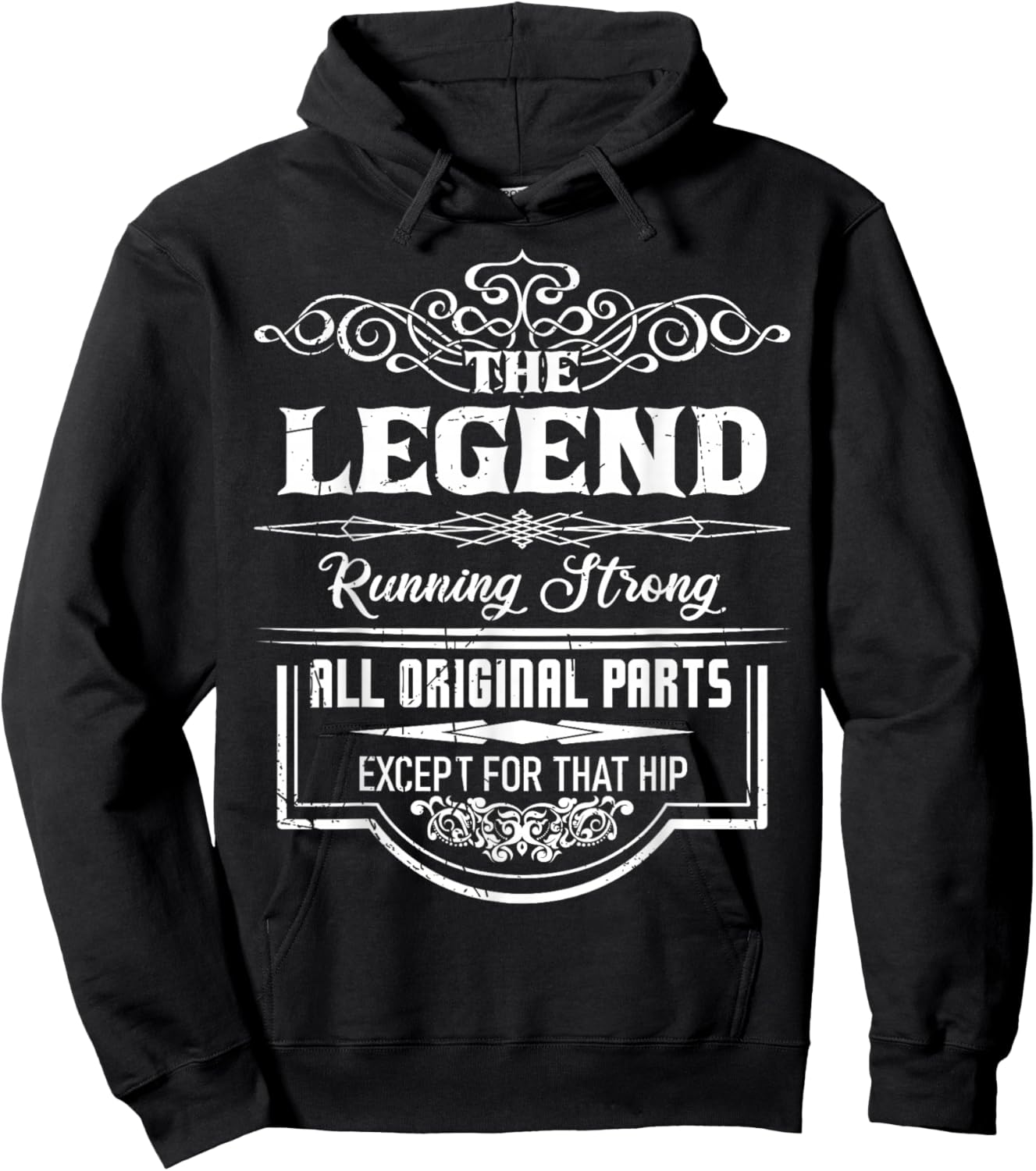 The Legend Running Strong all Original parts except that hip Hoodie - Hoodie | Black