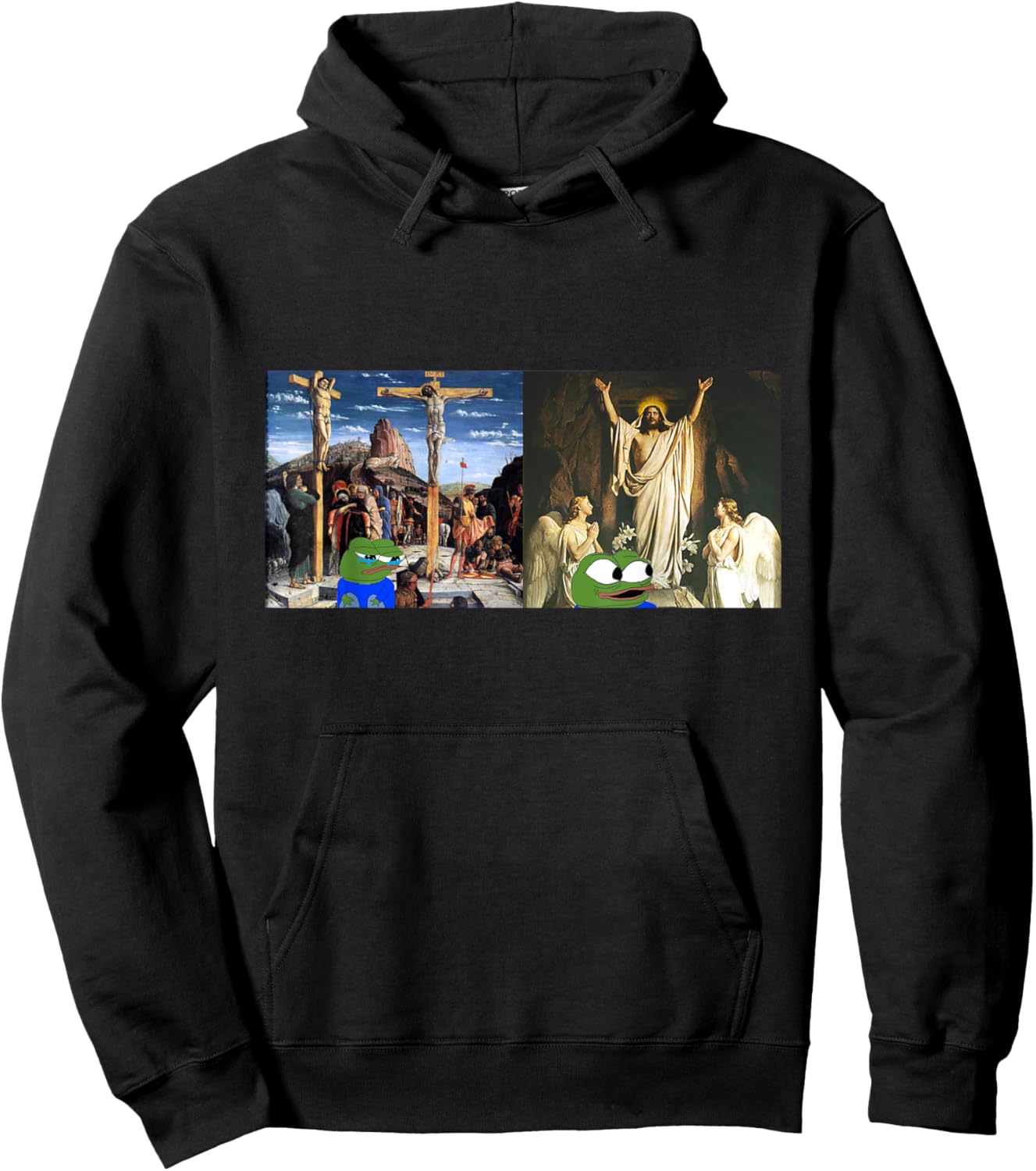 Apu Apustaja HE HAS RISEN Miracle Jesus Hoodie - Hoodie | Black