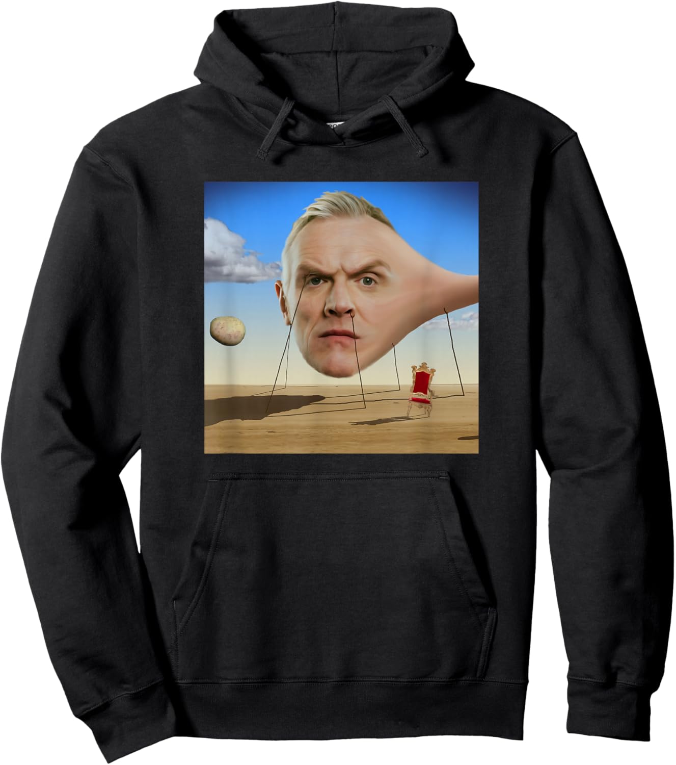 Taskmaster Dali Greg Davies , -Adults, Black, Small Hoodie - Hoodie | Black