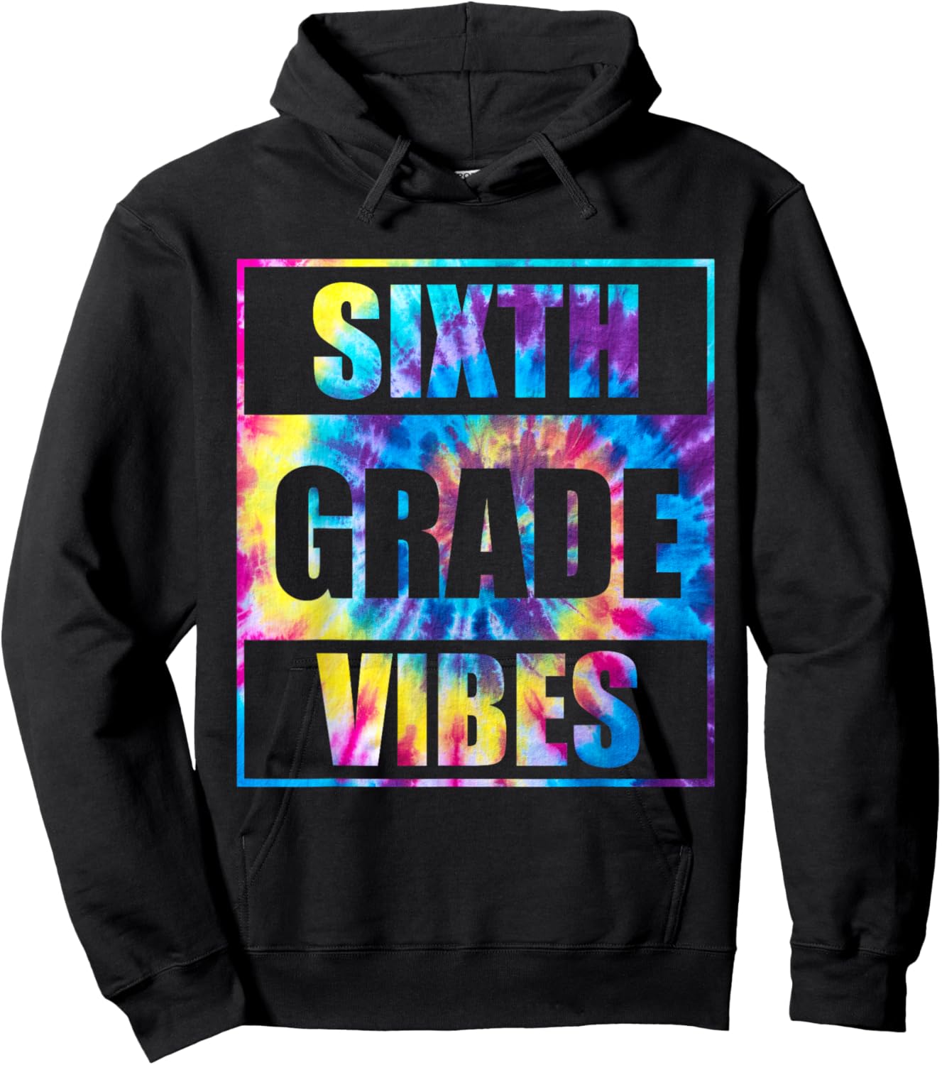 Back To School 6th Grade Vibes First Day Of School Teachers Hoodie - Hoodie | Black