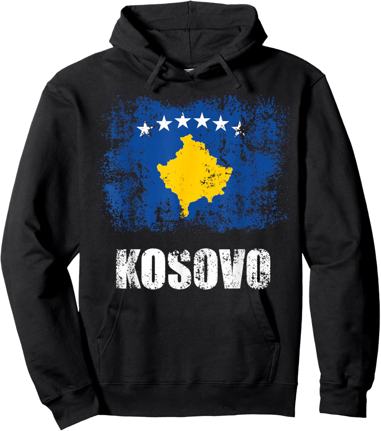 Kosovo Flag Shirt Patriotic Albanian Kosovan Hoodie - Hoodie | Black