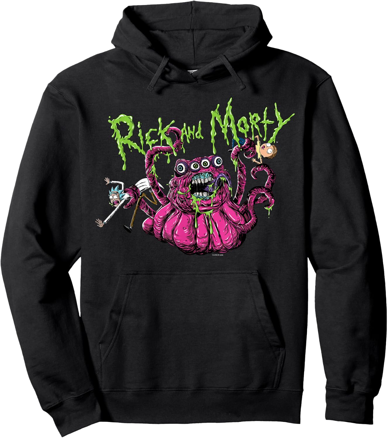 Rick and Morty Alien Adult Cartoon Fashion Hoodie - Hoodie | Black