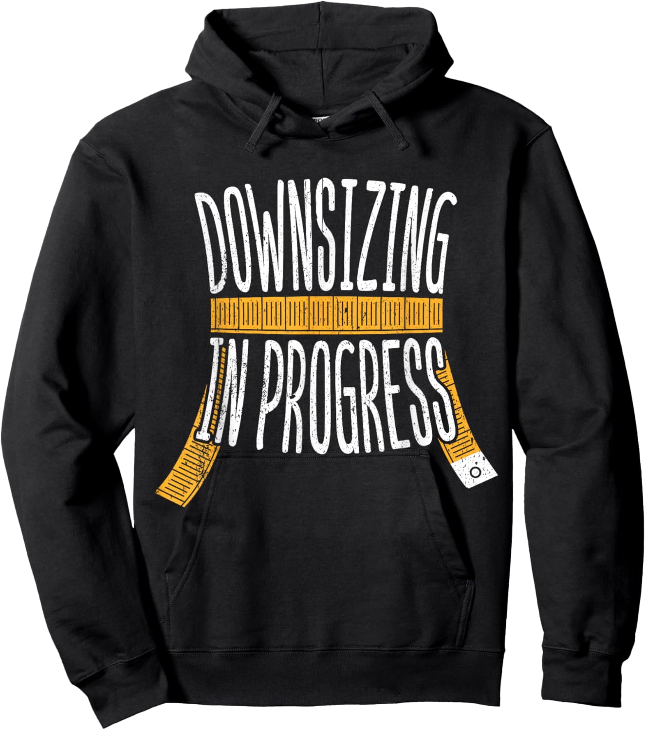 Downsizing in progress - weight workout gastric bypass Hoodie - Hoodie | Black