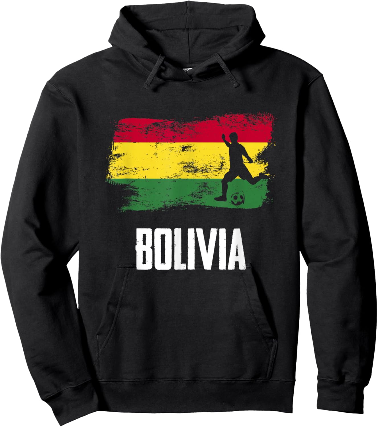 Bolivia Flag Jersey Bolivian Soccer Team Bolivian Hoodie - Hoodie | Black